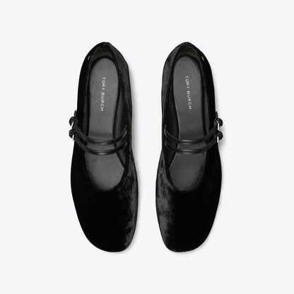 Tory Burch Mary Jane Two-Band Ballet PERFECT BLACK
