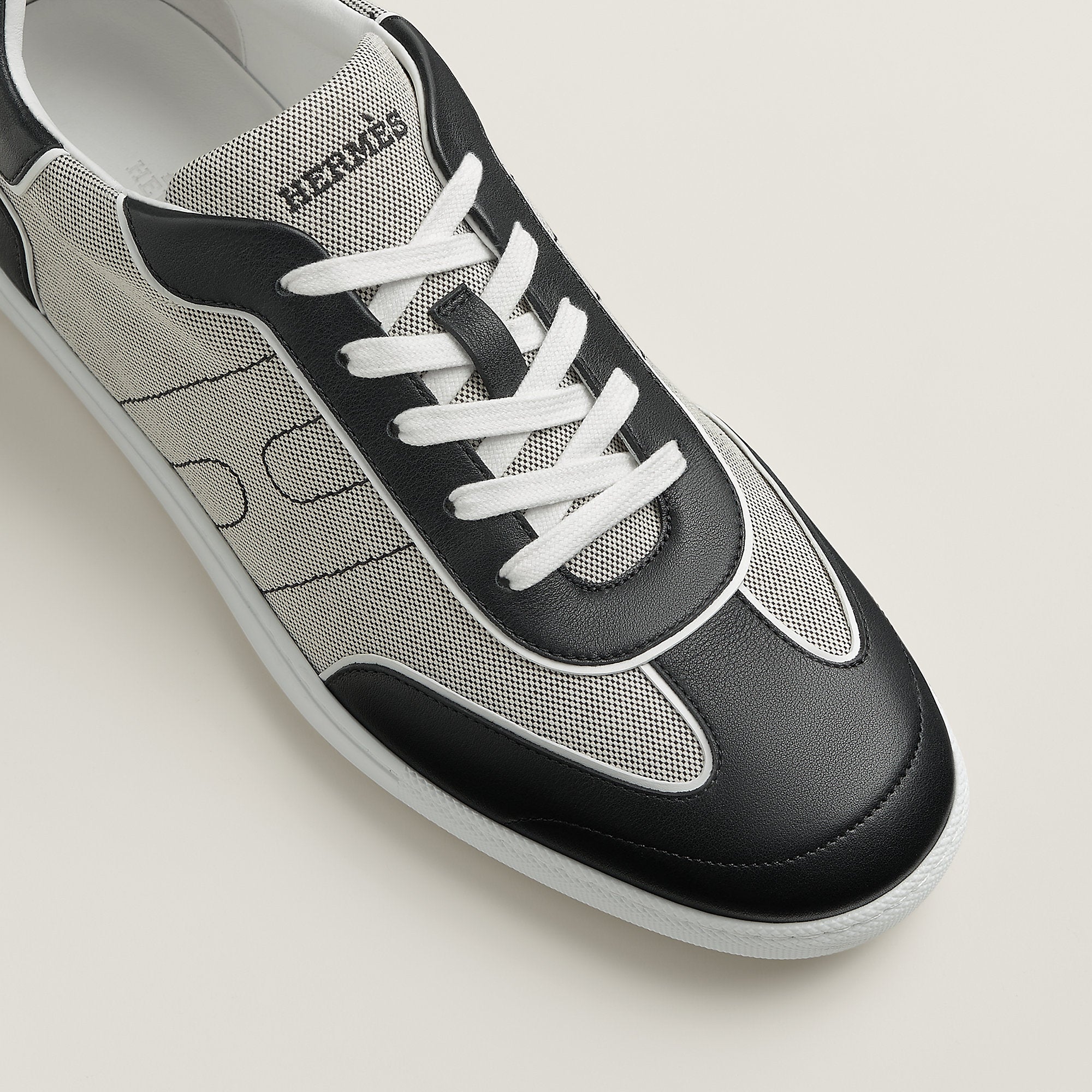  Hermes Match Sneaker Prunoir