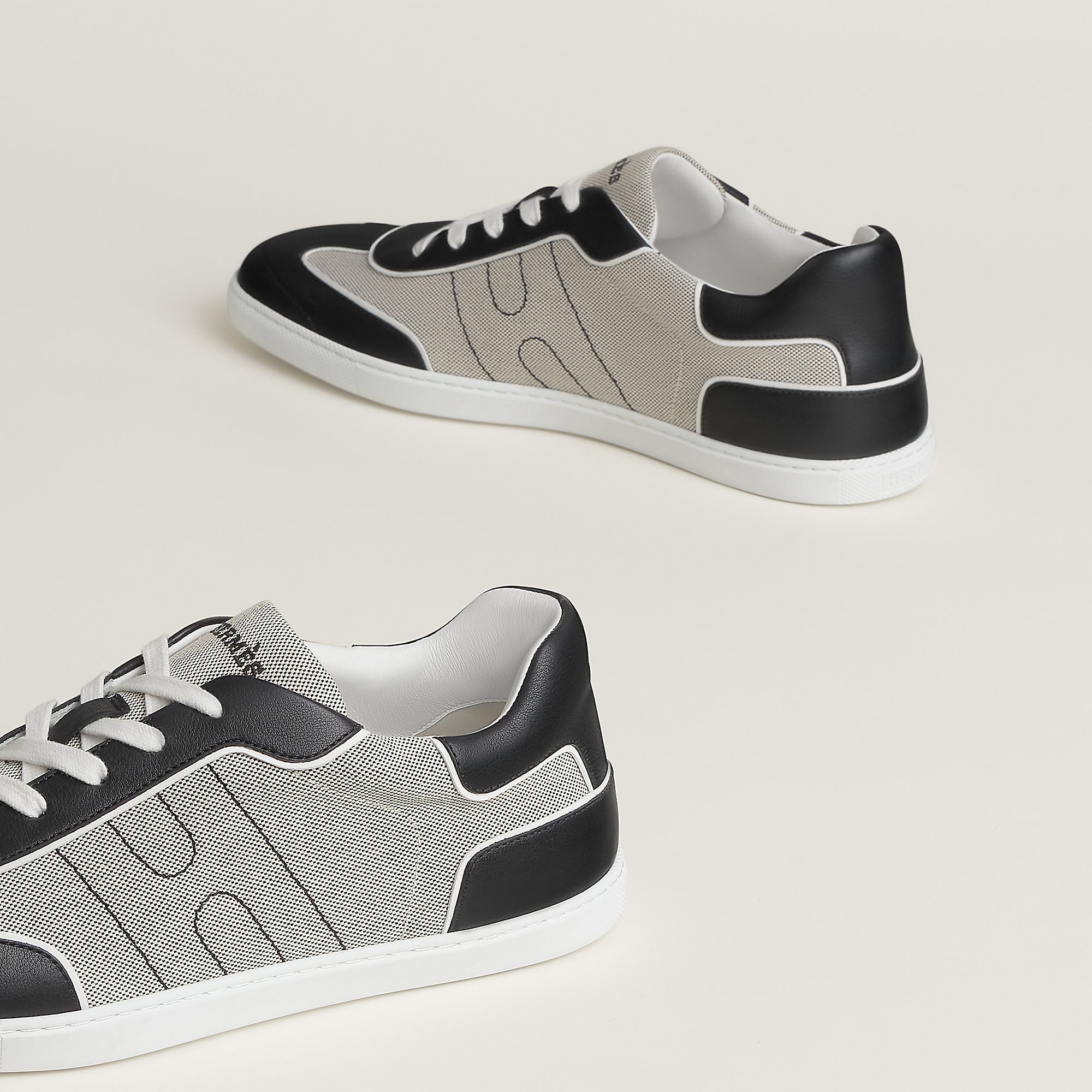  Hermes Match Sneaker Prunoir