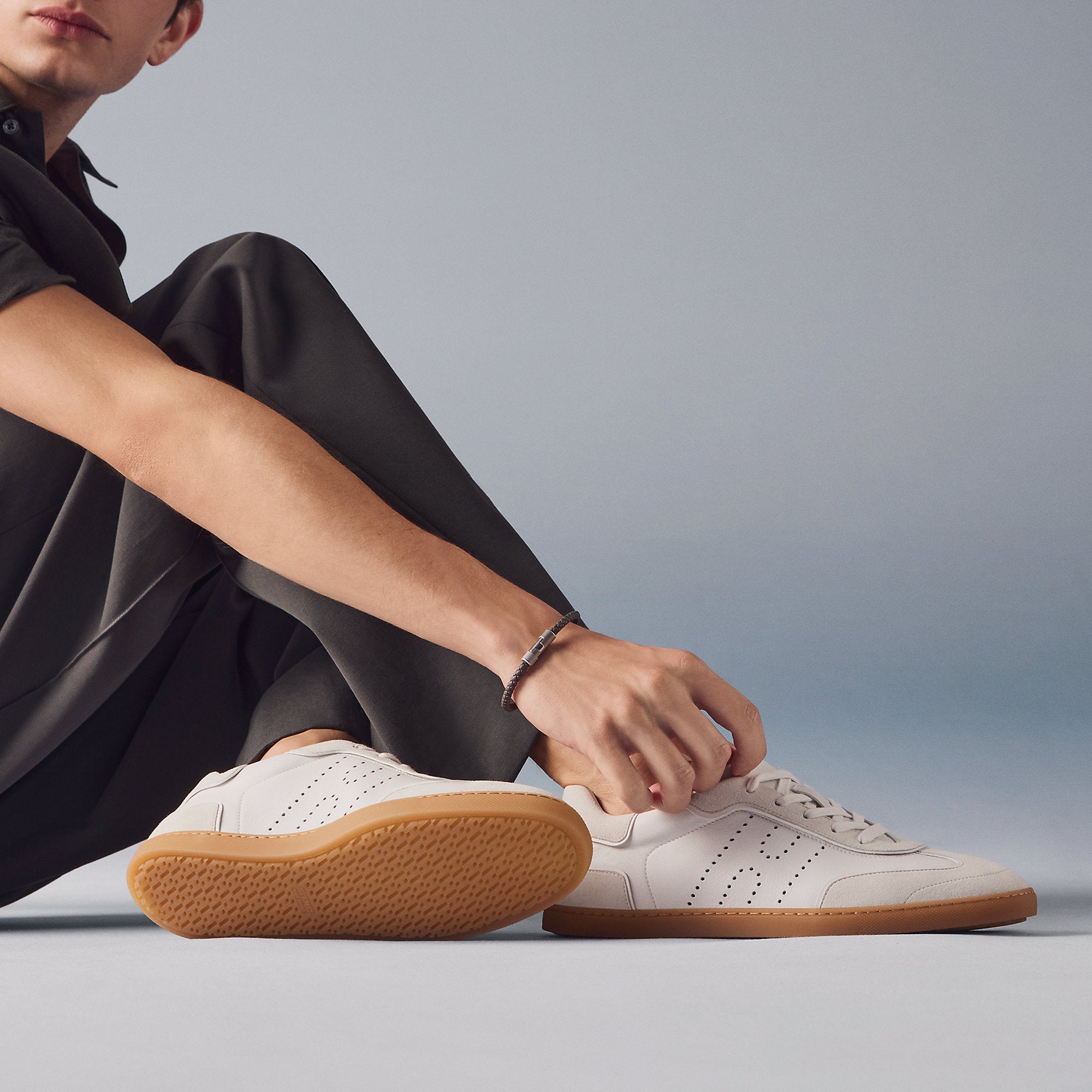  Hermes Match Sneaker Blanc