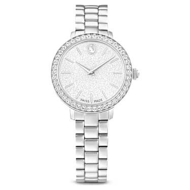 Swarovski Matrix 3-Link Watch Swiss Made Metal Bracelet Silver Tone Stainless Steel SW5706182