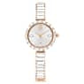 Swarovski Matrix Bangle Watch Swiss Made Crystal Bracelet White Rose Gold-Tone Finish SW5677484