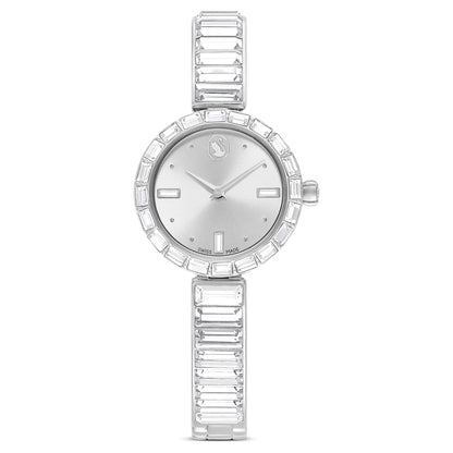 Swarovski Matrix Bangle Watch Swiss Made Crystal Bracelet White Stainless Steel SW5677487