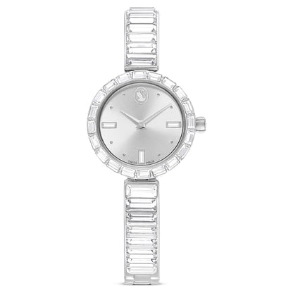 Swarovski Matrix Bangle Watch Swiss Made Crystal Bracelet White Stainless Steel SW5677487