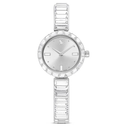 Swarovski Matrix Bangle Watch Swiss Made Crystal Bracelet White Stainless Steel SW5677487