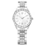 Swarovski Matrix Date Watch Swiss Made Metal Bracelet Silver Tone Stainless Steel SW5734665