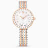 Swarovski Matrix Tennis 7-Link Watch Swiss Made Metal Bracelet Rose Gold Tone Mixed Metal Finish SW5672971