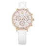Swarovski Matrix Tennis Chrono Watch Swiss Made Leather Strap Rose Gold Tone Rose Gold-Tone Finish SW5754536