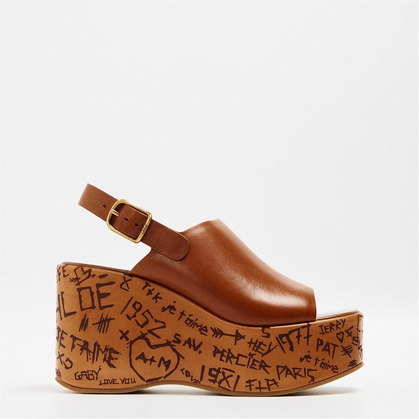  Maxime Wedge Sandals Ginger Brown