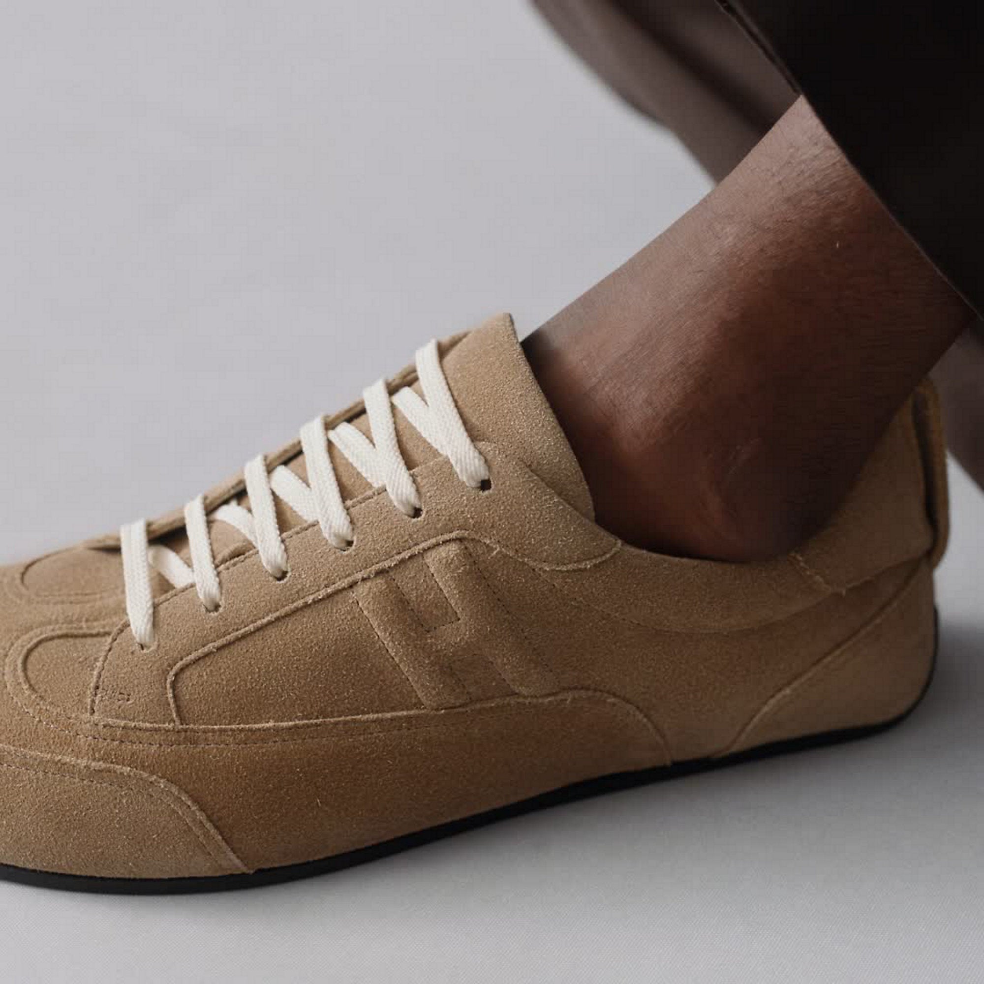  Hermes May Derby Shoe Beige Sable