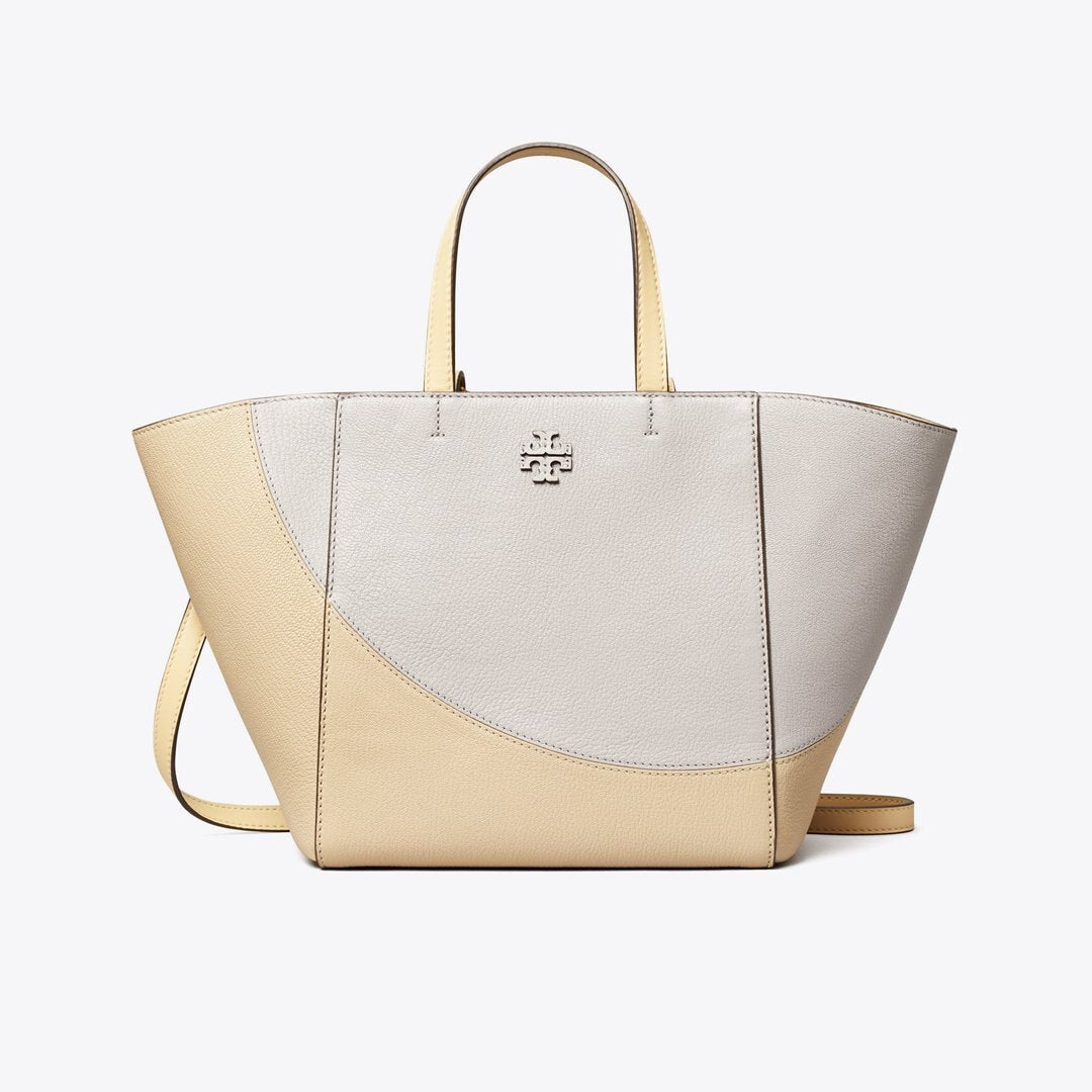 Tory Burch McGraw Colorblock Carryall Bay Gray Multi