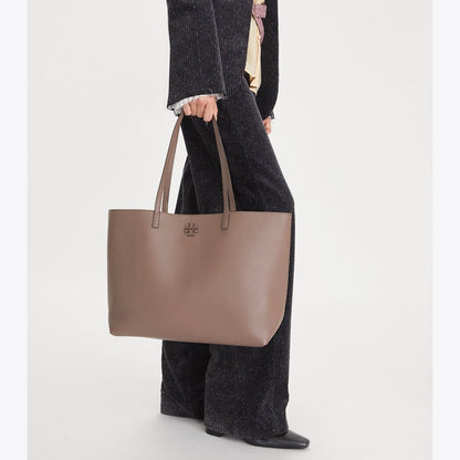 Tory Burch McGraw Tote Silver Maple
