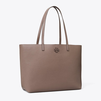 Tory Burch McGraw Tote Silver Maple
