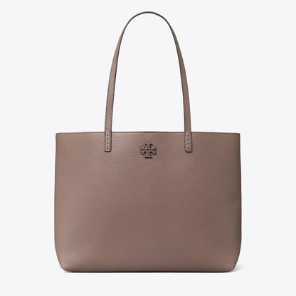 Tory Burch McGraw Tote Silver Maple