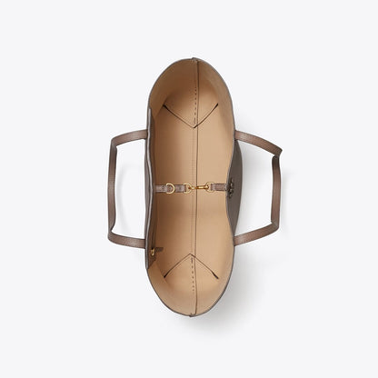 Tory Burch McGraw Tote Silver Maple