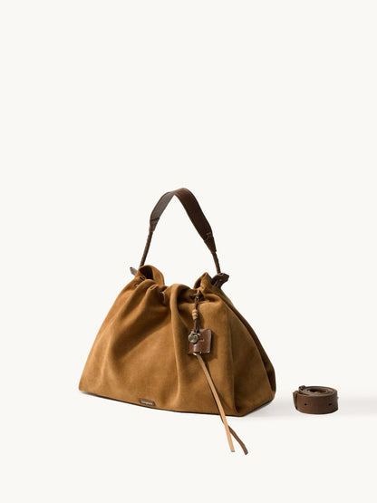 Songmont Medium Gather Bag Set Ochre Suede