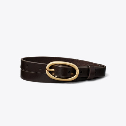 Tory Burch Medium Pierced Buckle Belt Amarena