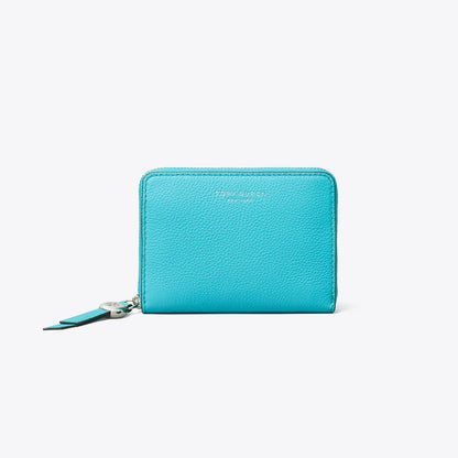 Tory Burch Medium Romy Wallet Soft Turquoise