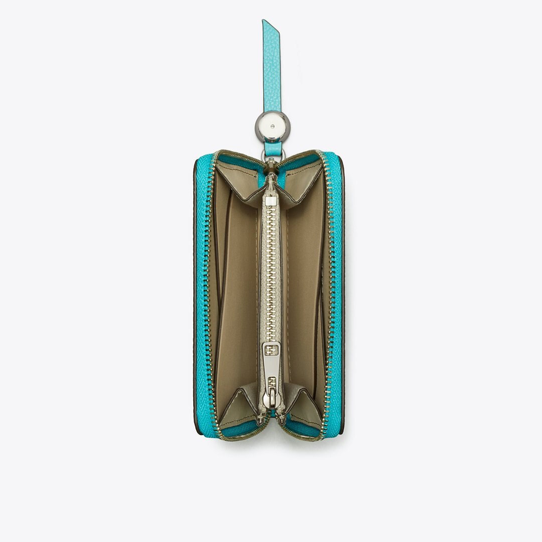 Tory Burch Medium Romy Wallet Soft Turquoise