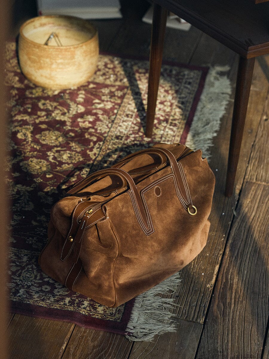 Songmont Medium Yore Duffle Bag Sandal Suede