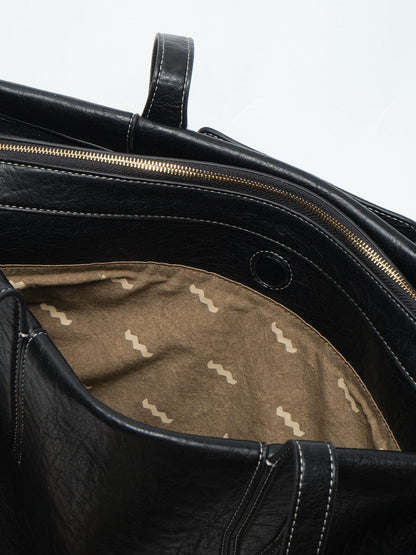Songmont Medium Yore Duffle Bag - Vegan Leather Onyx