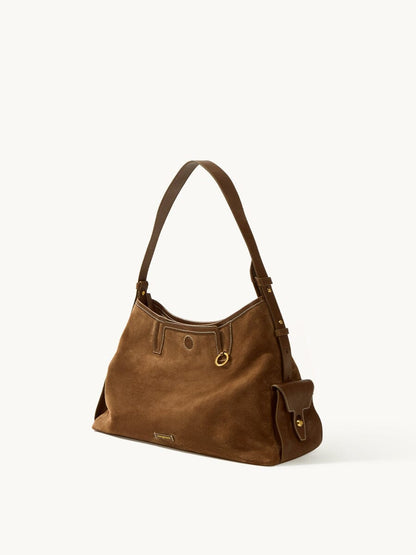 Songmont Medium Yore Hobo Bag Sandal Suede