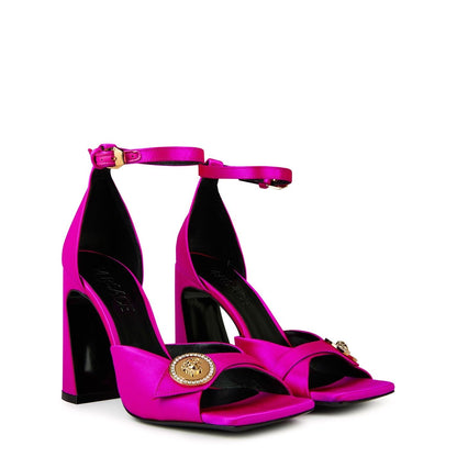  Medusa Button Sandals Fuschia