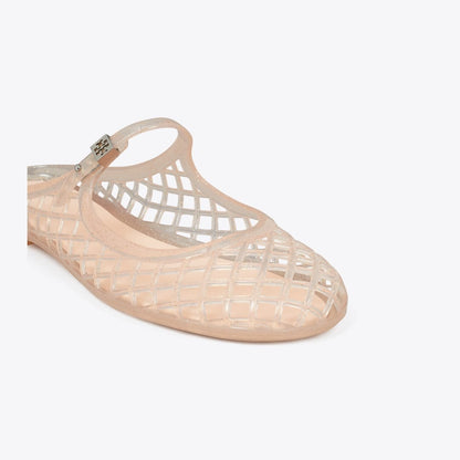 Tory Burch Mellow Mary Jane Jelly SOFT PINK GLITTER / SILVER