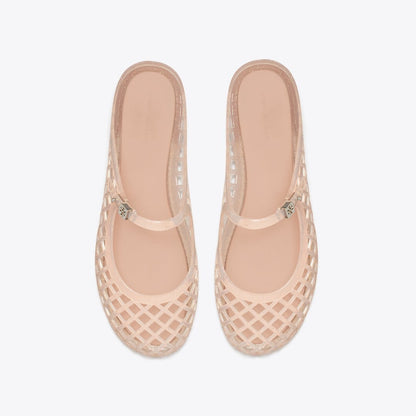 Tory Burch Mellow Mary Jane Jelly SOFT PINK GLITTER / SILVER