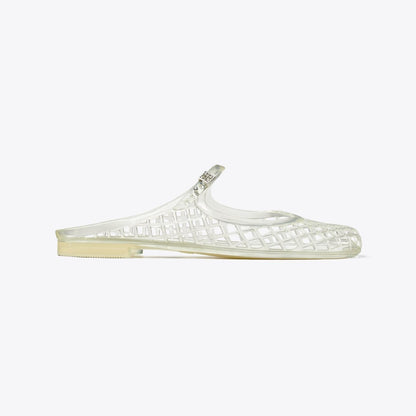 Tory Burch Mellow Mary Jane Jelly CLEAR / SILVER