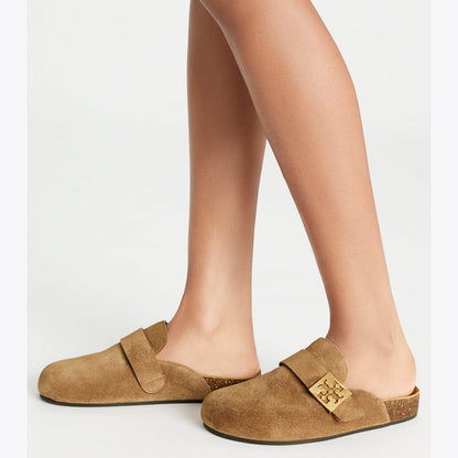 Tory Burch Mellow Mule RIVER ROCK / GOLD