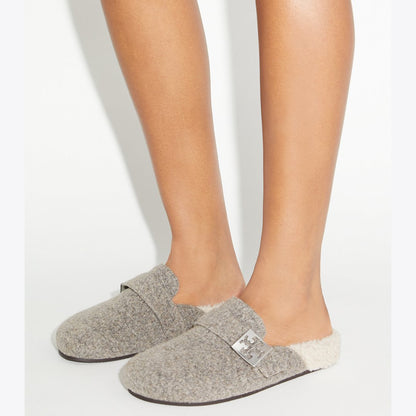 Tory Burch Mellow Mule FOG GRAY / TAUPE