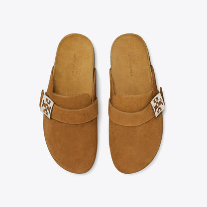 Tory Burch Mellow Mule COGNAC BROWN / SILVER