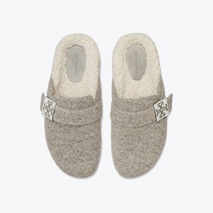 Tory Burch Mellow Mule FOG GRAY / TAUPE