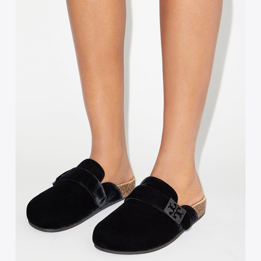 Tory Burch Mellow Pav Mule PERFECT BLACK / JET