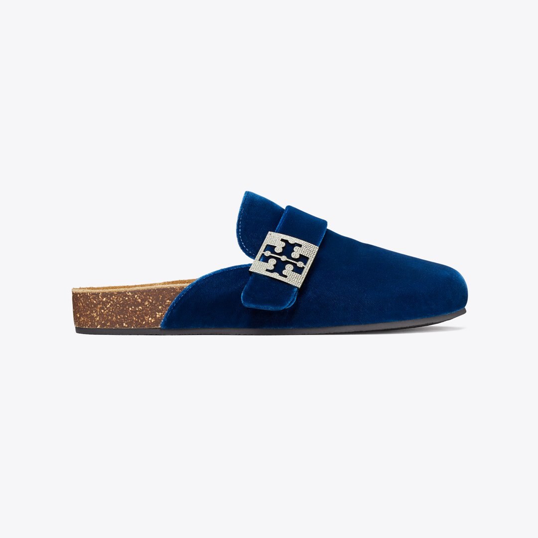 Tory Burch Mellow Pav Mule OCEAN / SILVER