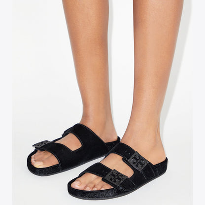 Tory Burch Mellow Pav Sandal PERFECT BLACK / JET