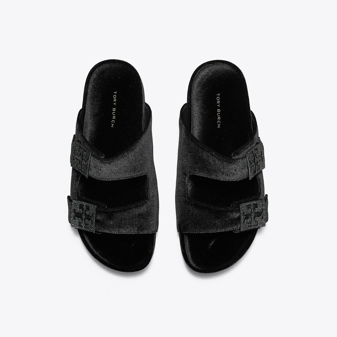 Tory Burch Mellow Pav Sandal PERFECT BLACK / JET