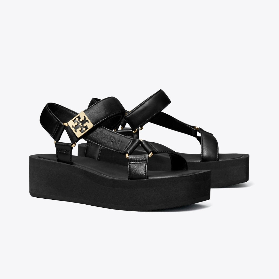 Tory Burch Mellow Platform Sandal PERFECT BLACK / GOLD / PERFECT BLACK