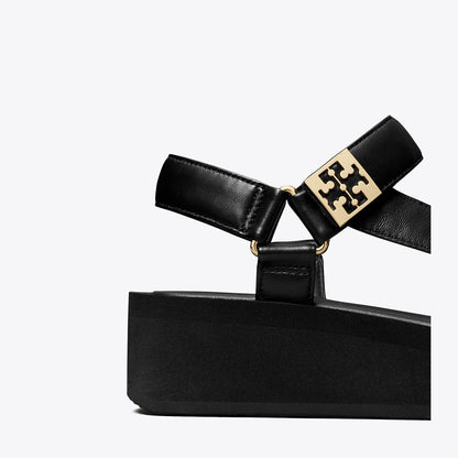 Tory Burch Mellow Platform Sandal PERFECT BLACK / GOLD / PERFECT BLACK