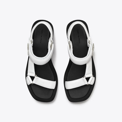 Tory Burch Mellow Platform Sandal OPTIC WHITE / SILVER / PERFECT BLACK