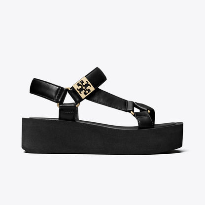 Tory Burch Mellow Platform Sandal PERFECT BLACK / GOLD / PERFECT BLACK