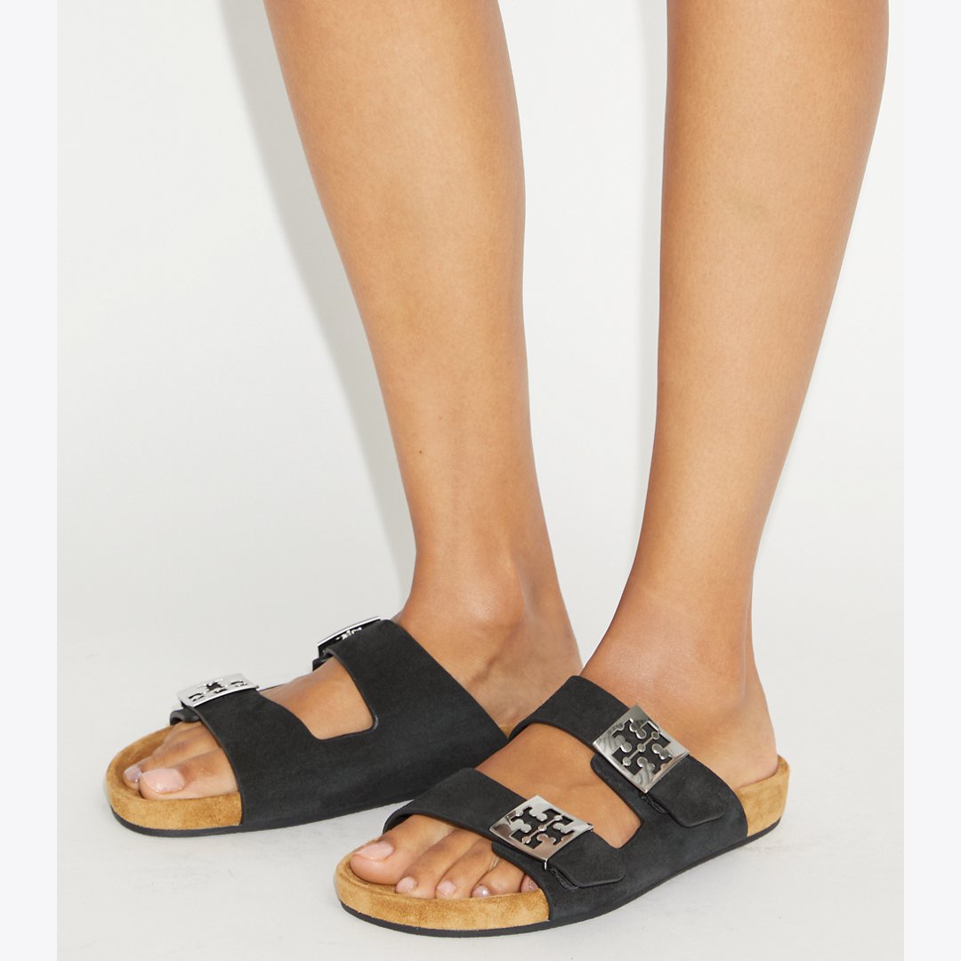 Tory Burch Mellow Sandal PERFECT BLACK / LIGHT TEAK