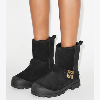 Tory Burch Mellow Shearling Boot PERFECT BLACK / GOLD