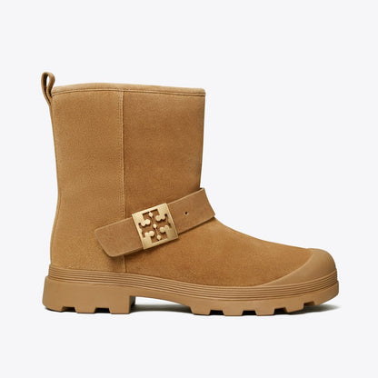 Tory Burch Mellow Shearling Boot CHESTNUT / GOLD