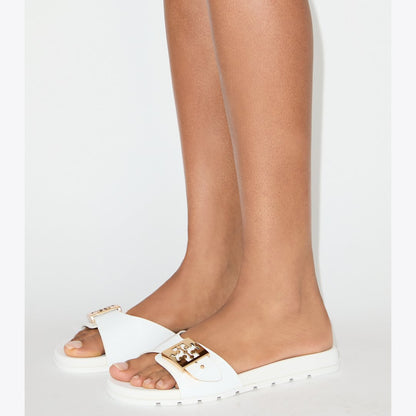 Tory Burch Mellow Slide WHITE / GOLD