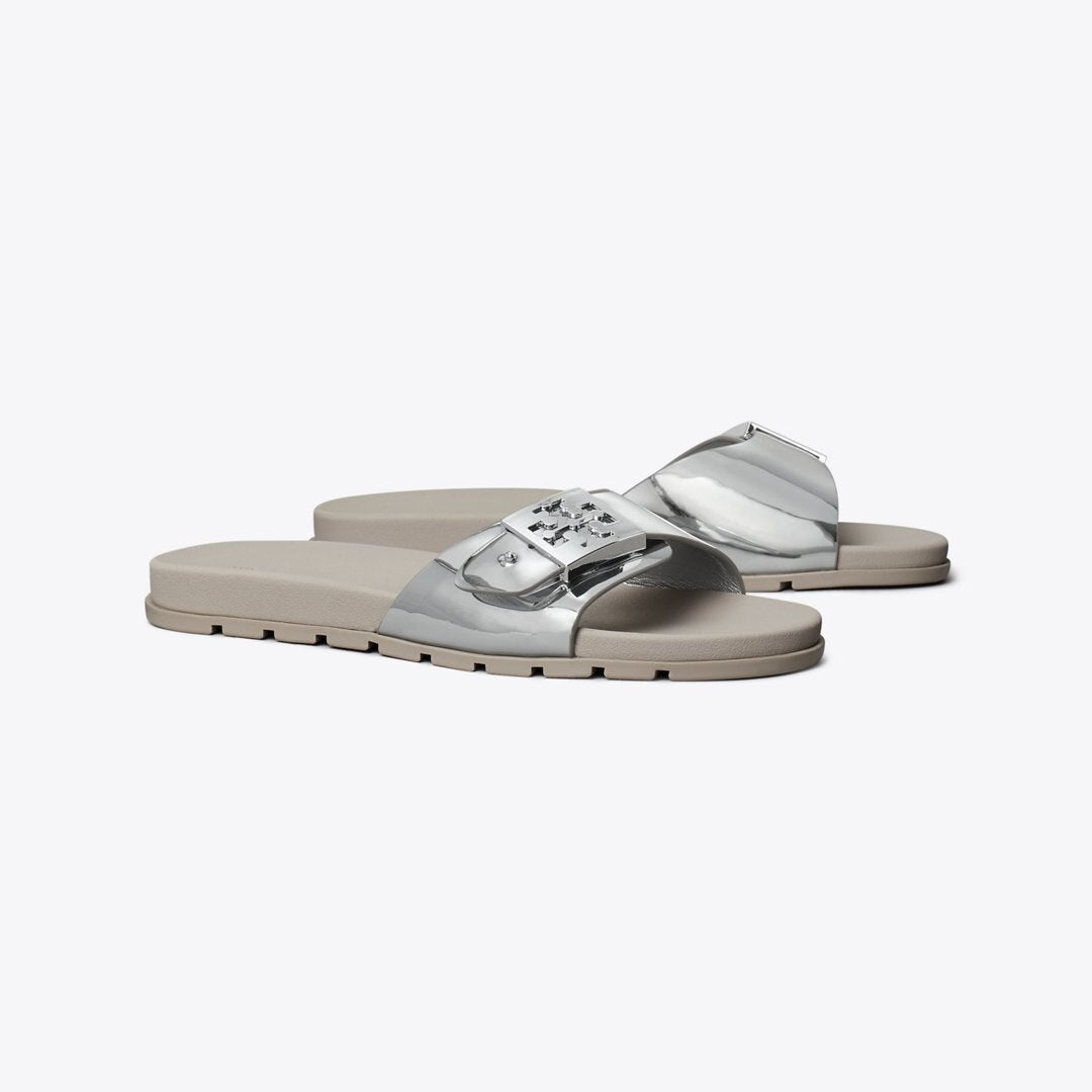 Tory Burch Mellow Slide SILVER / SILVER / ALUMINUM