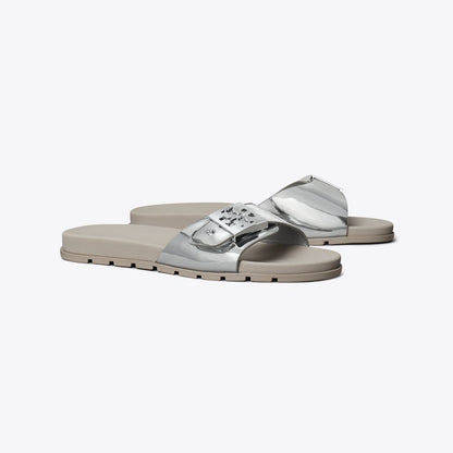 Tory Burch Mellow Slide SILVER / SILVER / ALUMINUM