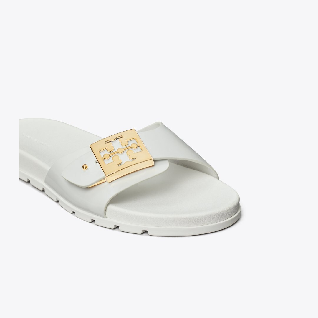 Tory Burch Mellow Slide WHITE / GOLD