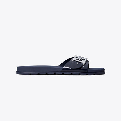 Tory Burch Mellow Slide NEW NAVY / SILVER